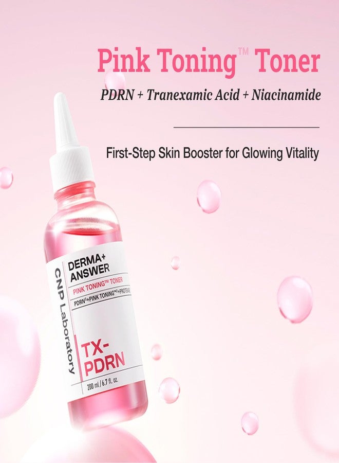 CNP Pink Toning™ Toner, PDRN + Tranexamic Acid Toner for Face, Salmon DNA, Niacinamide, for Glass Skin, Korean Skincare, 6.7 fl. oz. - Image 2
